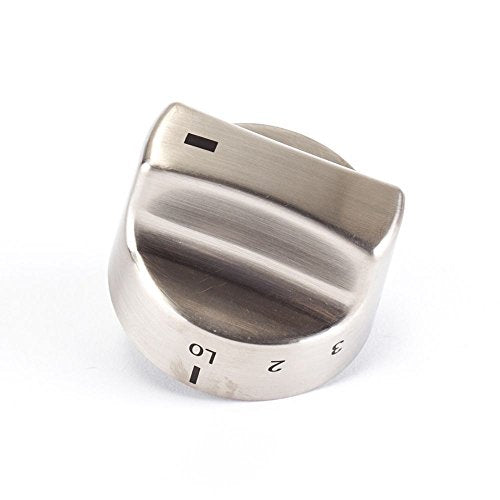 318282310 Range Surface Burner Knob Stainless Genuine Original Equipment Manufacturer Oem Part Stainless