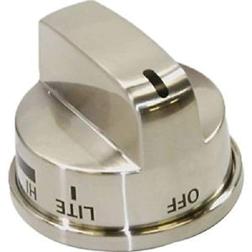 WB03K10286 AP2U Replacement for GE Stove/Range - Stainless Oven Burner Control Knob - WB03K10214
