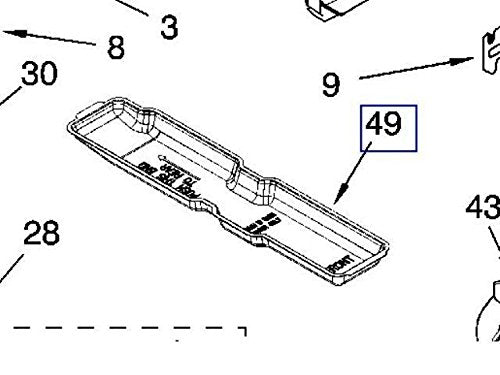 Whirlpool Factory OEM 2254574 for 1407571 Tray-evap