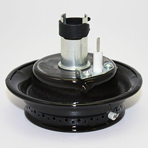 New Part - Whirlpool - Range/Oven/Stove - Black Gas Top Burner - Part # 3412D024-09 - Replaces Old Numbers: 12500050, 3412D007-00, 3412D007-09, 34