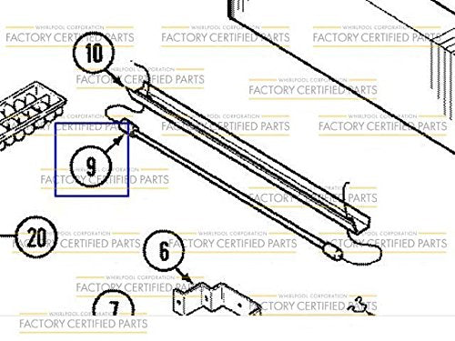 Whirlpool W61002046 Refrigerator Defrost Heater Genuine Original Equipment Manufacturer (OEM) Part