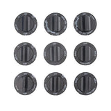 Whirlpool Factory OEM 814362 for 2674 Knob Kit Black (9 Knobs to